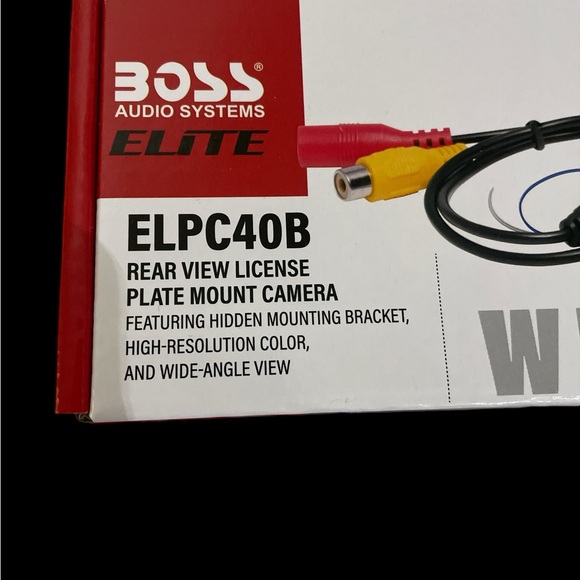 Boss audio systems elite WLPC40B rear view license plate mount camera new in box - Picture 2 of 3